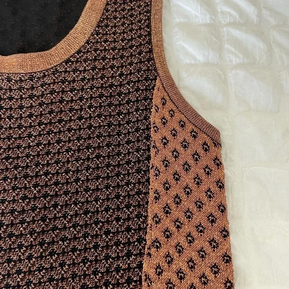 Rag & Bone Amanda bronze metallic mesh mini dress - Picture 7 of 11